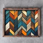 Aberto Design Bandeja REF027 Madera Maciza MDF 48x38x4 cm Decoración Hogar Elegante